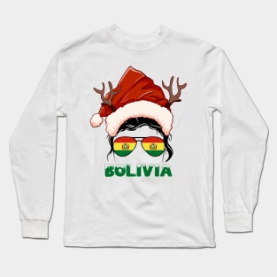 Bolivia girl, Bolivian Christmas gift , Regalo Navidad Bolivia Long Sleeve T-Shirt